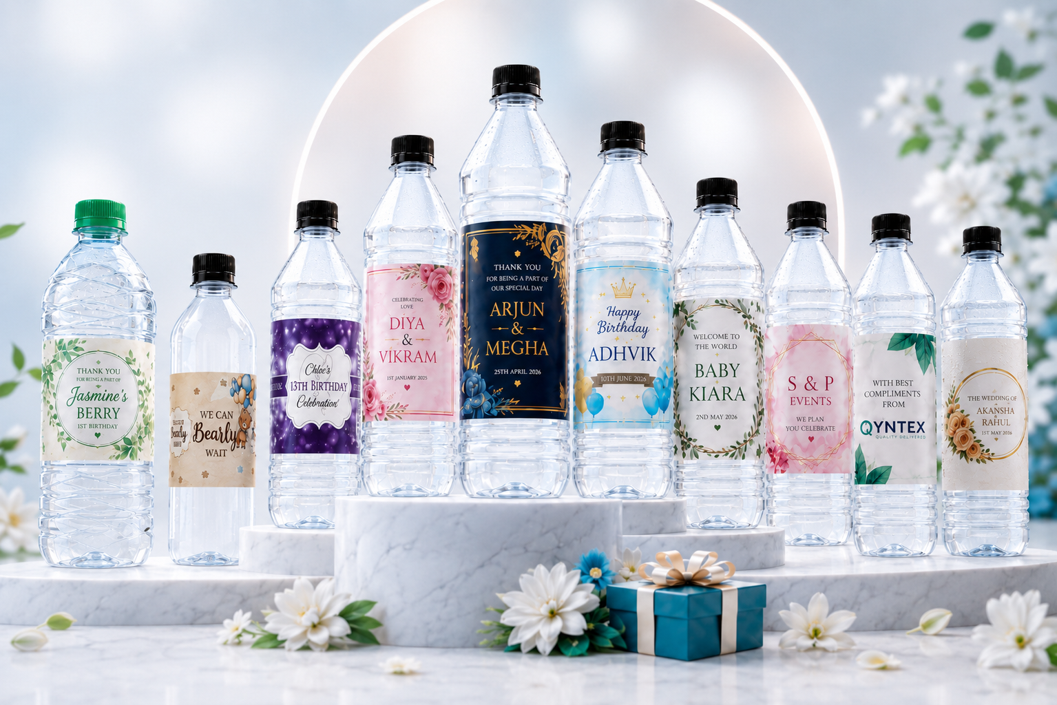 QYNTEX Custom Branded Water Bottles